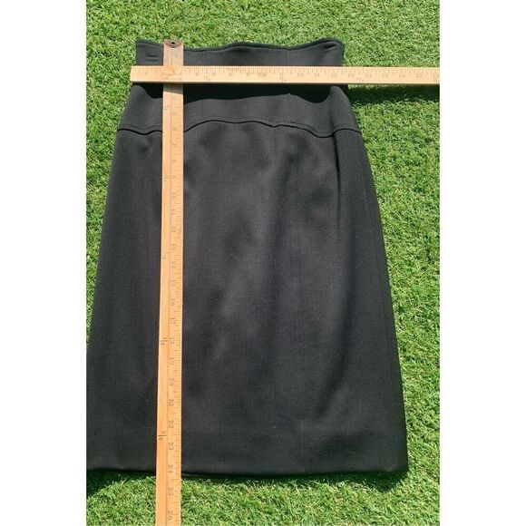 NEW NWOT Roberto Cavalli Black Knee Length Straight Pencil Skirt sz 38 US 6 - Picture 5 of 7